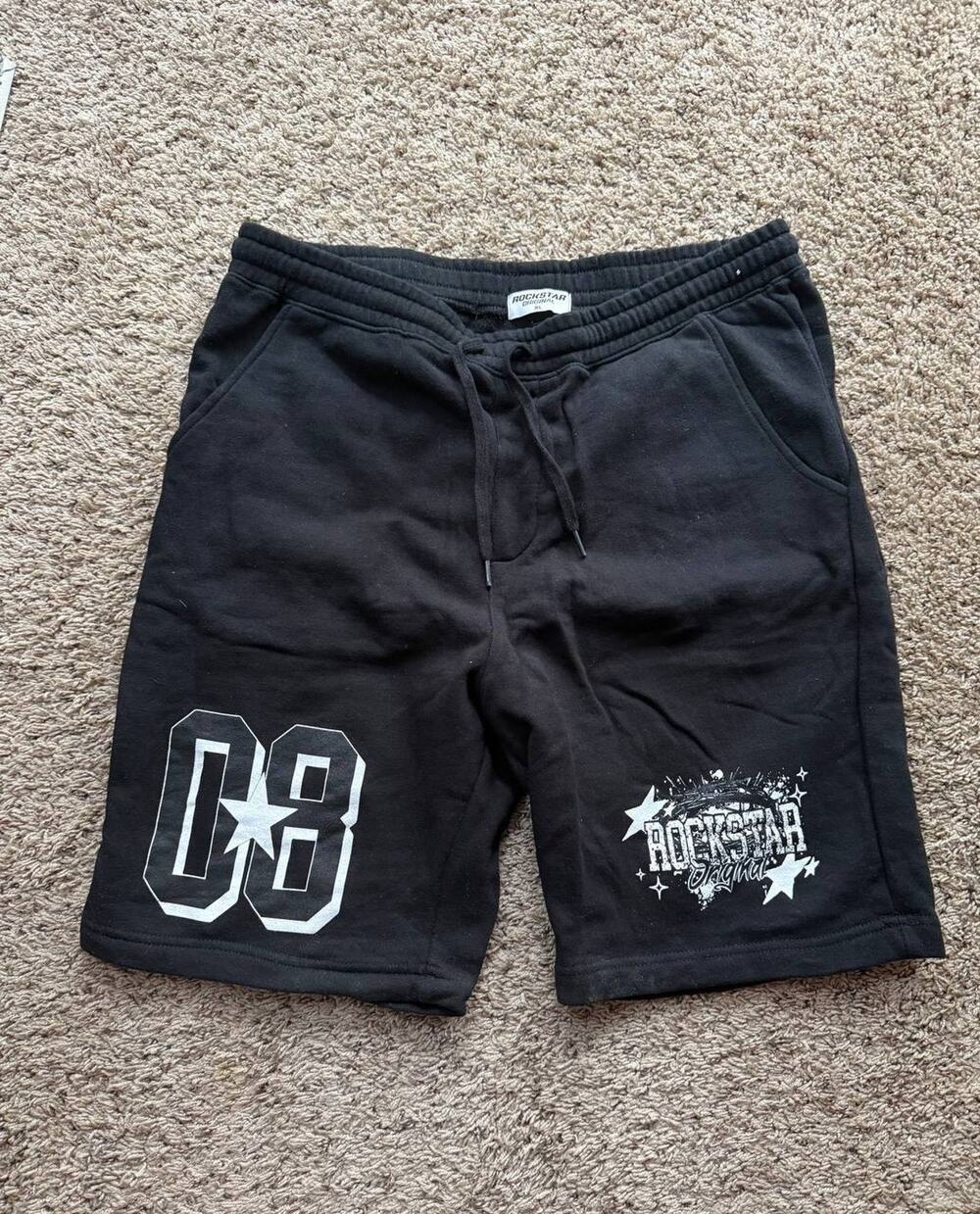 ROCKSTAR ORIGINAL Men's Black Graphic shorts 2008 Size XL